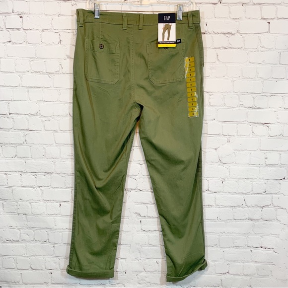 Gap Relaxed Girlfriend Pants Green - Picture 2 of 8